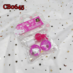 מיני קיט מחסנית לעדשות מגע הלו קיטי + בקבוקון לתמיסה